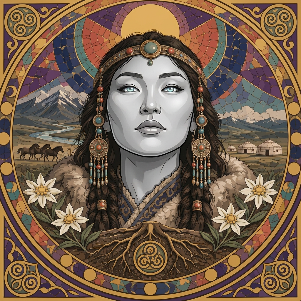 Etügen Eke, Mongolian